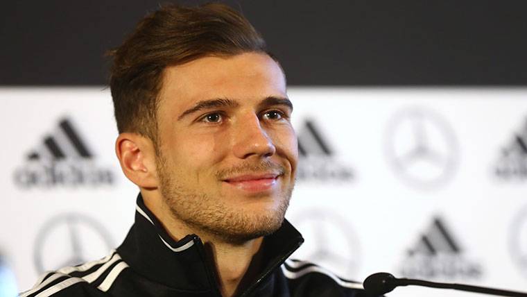 Goretzka, during an appearance with Germany