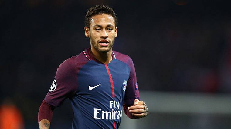 Neymar, durante un partido con el PSG