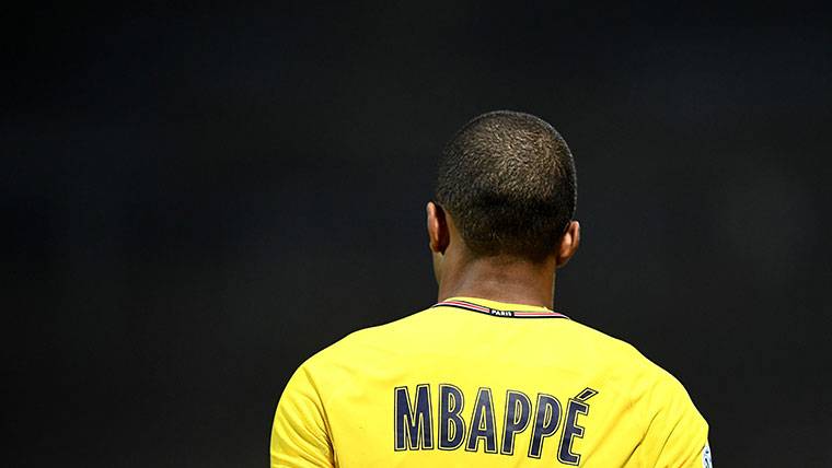 Kylian Mbappé, durante un partido con el Paris Saint-Germain
