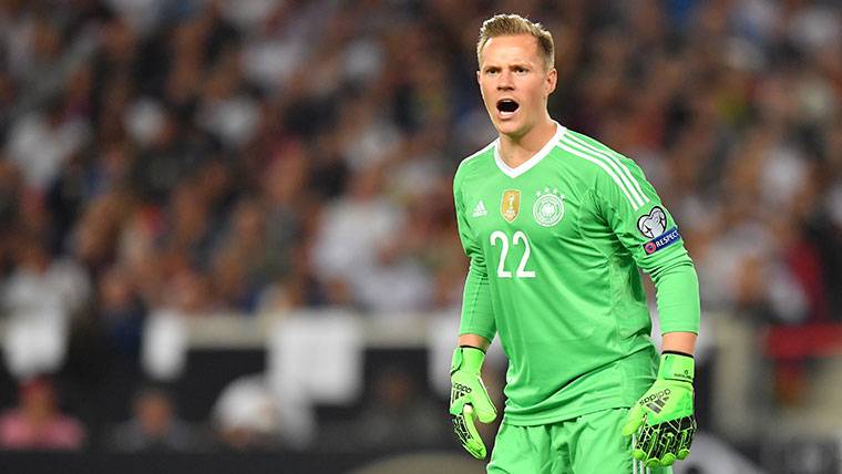 Ter Stegen, during a party with the selection of Germany