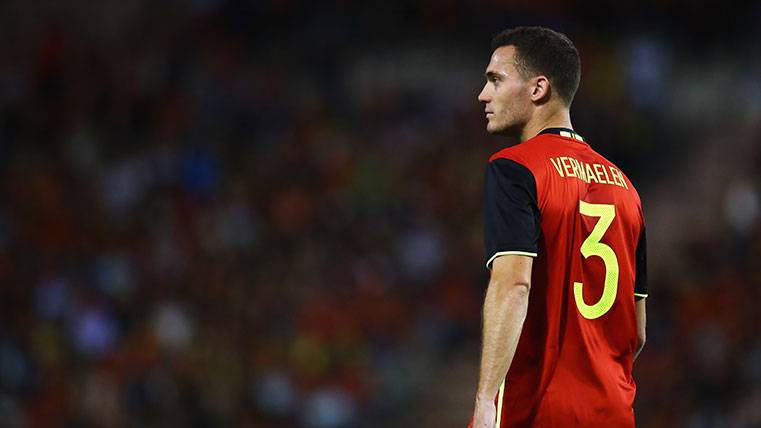 Vermaelen, during the last party with Belgium