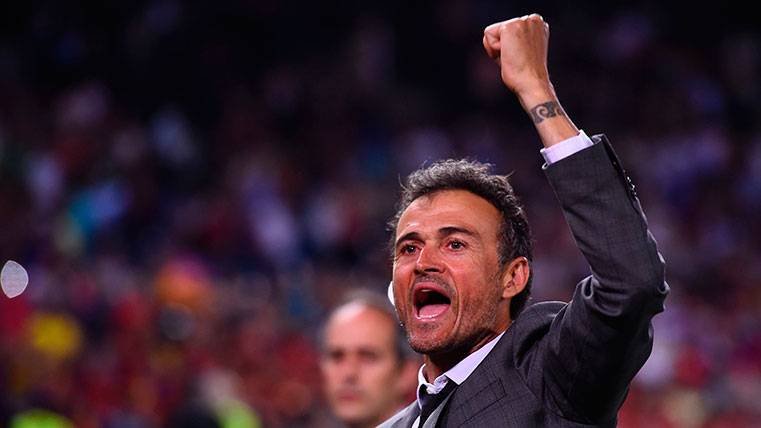 Luis Enrique, in an image of archive