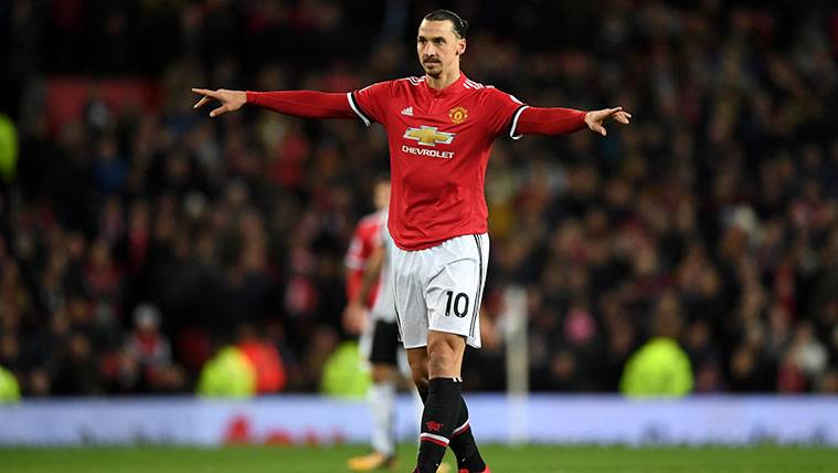 Zlatan Ibrahimovic In the party of his return with the Manchester United