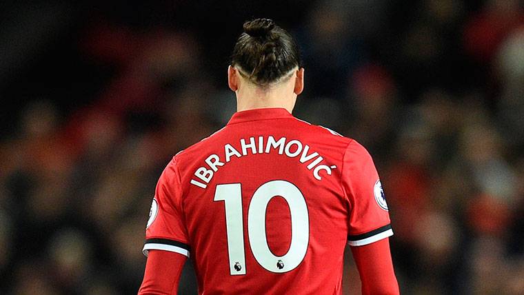Ibrahimovic, after reappearing with the Manchester United