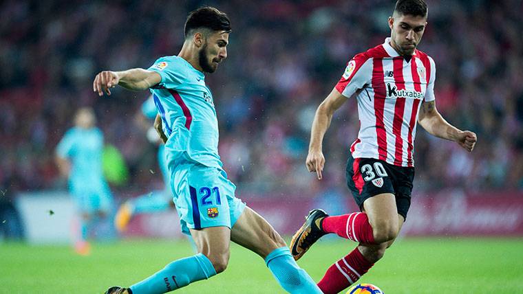 André Gomes, in a party against the Athletic Club