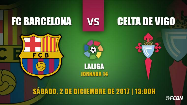 Previa del FC Barcelona-Celta de la J14 de LaLiga 2017-18