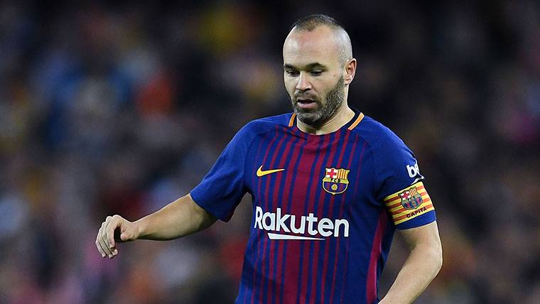 Andrés Iniesta, during the party against the Celtic of Vigo