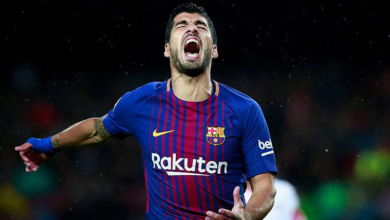 Luis Suárez regrets an occasion failed in a party of the FC Barcelona
