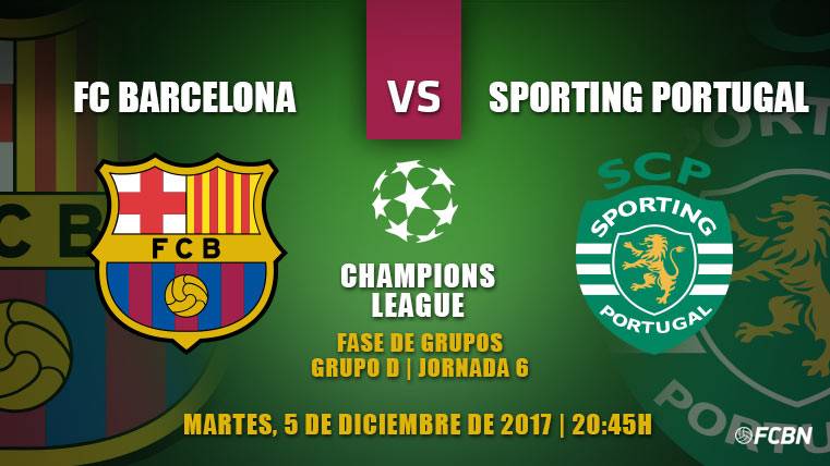 Previous of the FC Barcelona-Sporting of the J6 of the Champions 2017-18