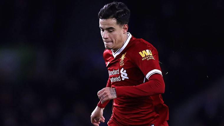 Philippe Coutinho, during a party with the Liverpool this campaign