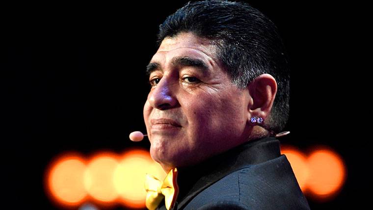 Diego Armando Maradona, during the draw of the World-wide 2018