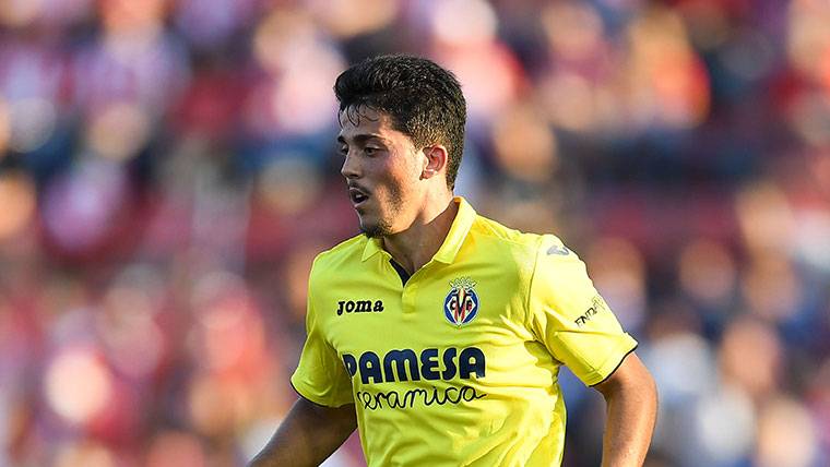 Pablo Fornals, during a party of the Villarreal