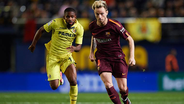 Rakitic, during the party against the Villarreal