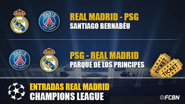 Entradas Real Madrid vs PSG