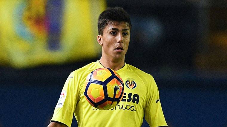 Rodri, during a party with the Villarreal
