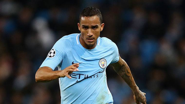 Danilo, during a party with the Manchester City