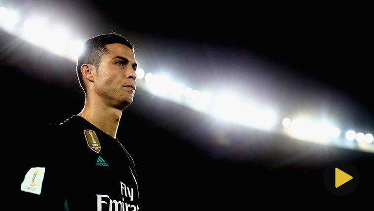 Cristiano Ronaldo, concentrado durante un partido con el Madrid