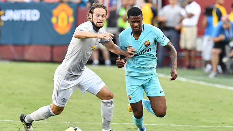 Daley Blind In a friendly between the Manchester United and the FC Barcelona