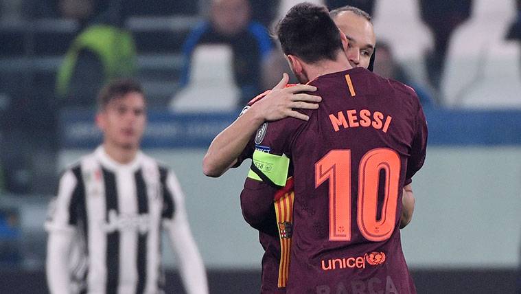 Andrés Iniesta y Leo Messi en un partido del FC Barcelona