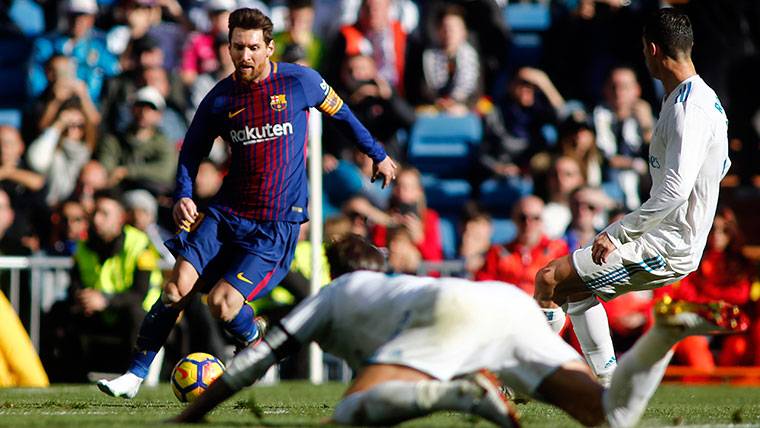 Leo Messi, during the Classical against the Madrid
