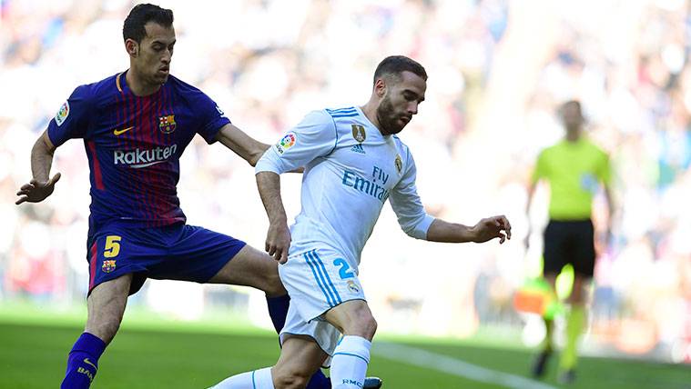 Sergio Busquets in an action of the Classical