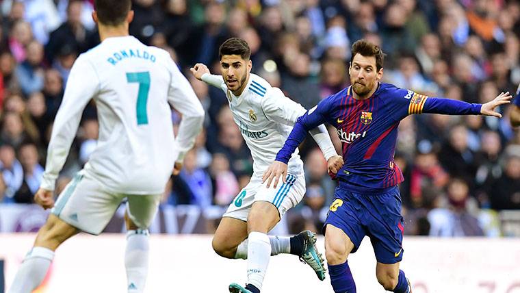 Leo Messi, during the Classical against the Real Madrid in the Bernabéu