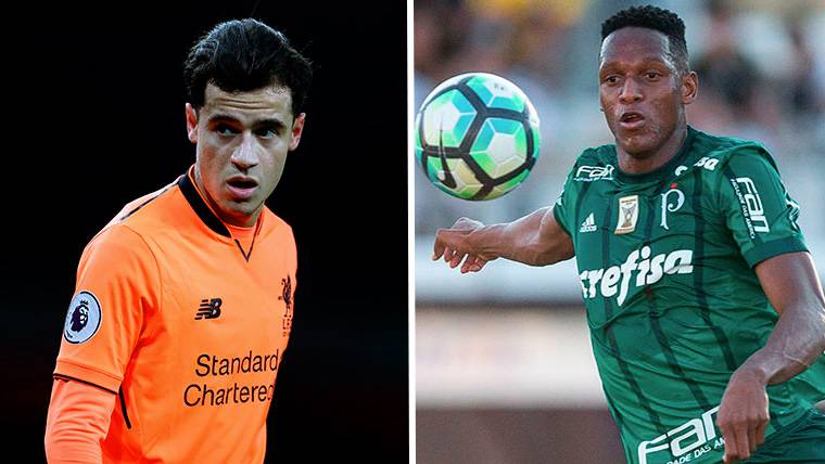 Coutinho And Yerry Mina, in parties with his respective teams