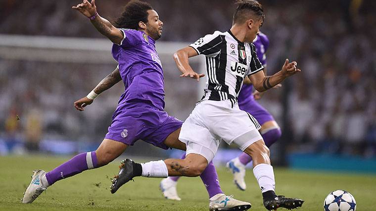 Paulo Dybala, durante la final de la Champions con el Real Madrid