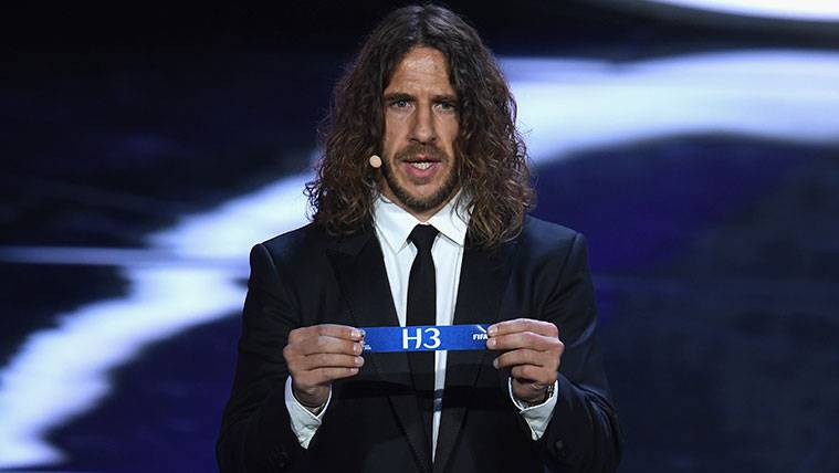 Carles Puyol in a draw of the FIFA