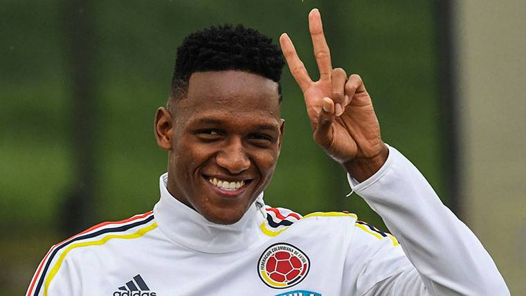 Yerry Mina, uno de los objetivos del Barça