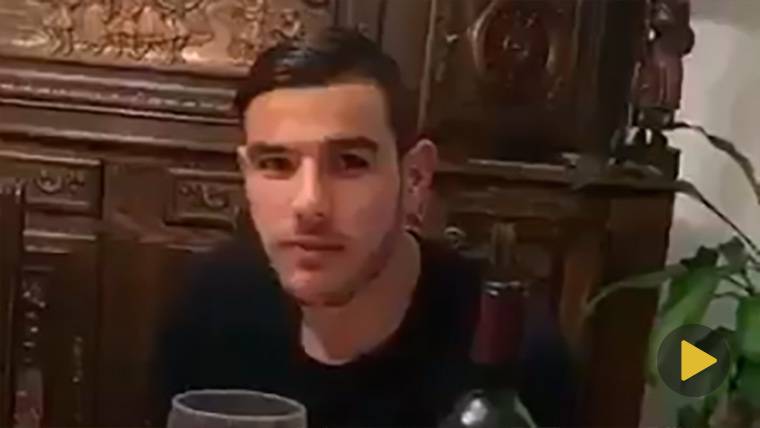 Theo Hernández, during the video
