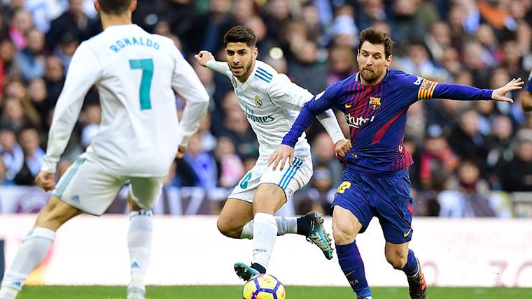 Marco Asensio, during the Classical against the FC Barcelona