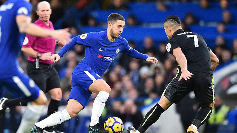 Eden Hazard, during a duel with Chelsea this course