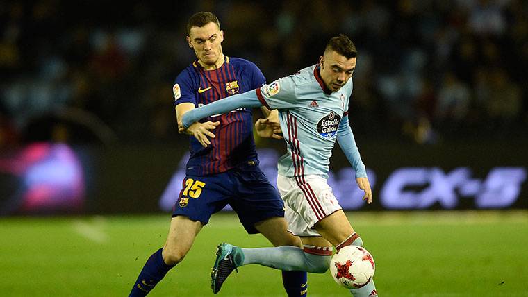 Thomas Vermaelen, durante el Celta-Barcelona