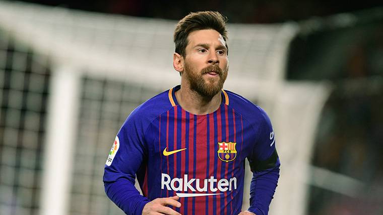Leo Messi, durante un partido con el FC Barcelona