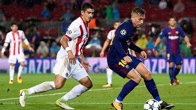 Gerard Deulofeu, during a party against Olympiacos