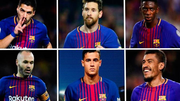 The FC Barcelona, with an authentic constellation of stars