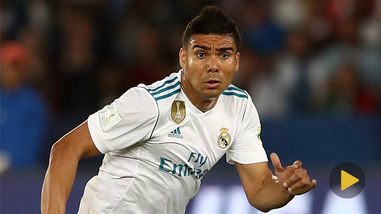 Casemiro In a party with the Real Madrid