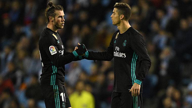 Gareth Bale y Cristiano Ronaldo en un partido del Real Madrid