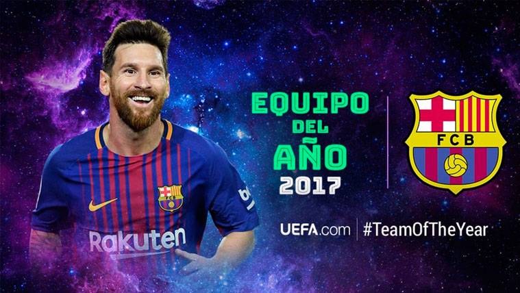 Leo Messi, in the eleven ideal of 2017 of the UEFA
