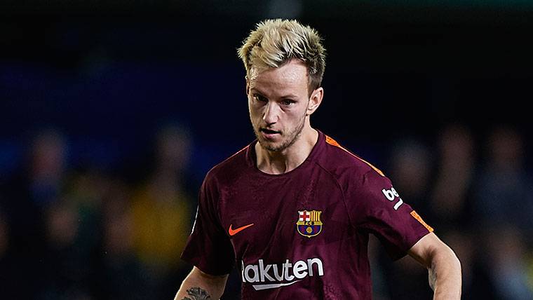 Ivan Rakitic, during a party with the FC Barcelona