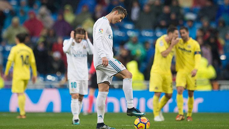 Cristiano Ronaldo, tras encajar un gol del Villarreal