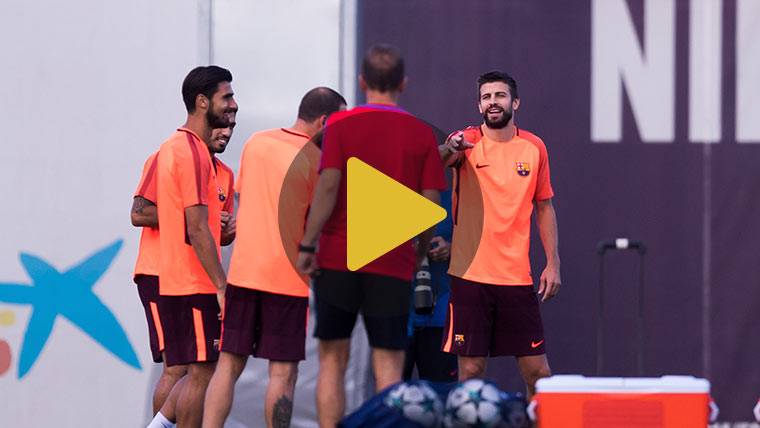 Entrenamiento del FC Barcelona en la Ciutat Esportiva