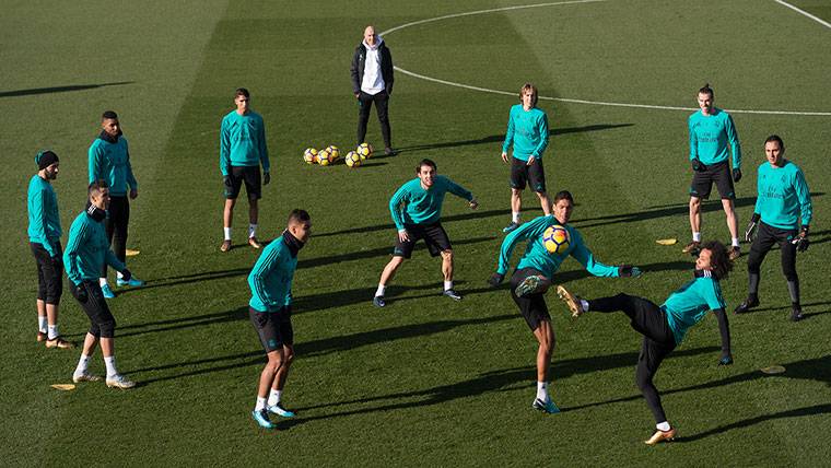 Training of the Real Madrid in Valdebebas