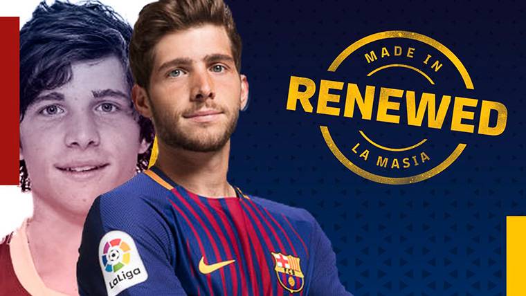 Sergi Roberto, renewed officially with the FC Barcelona until 2022