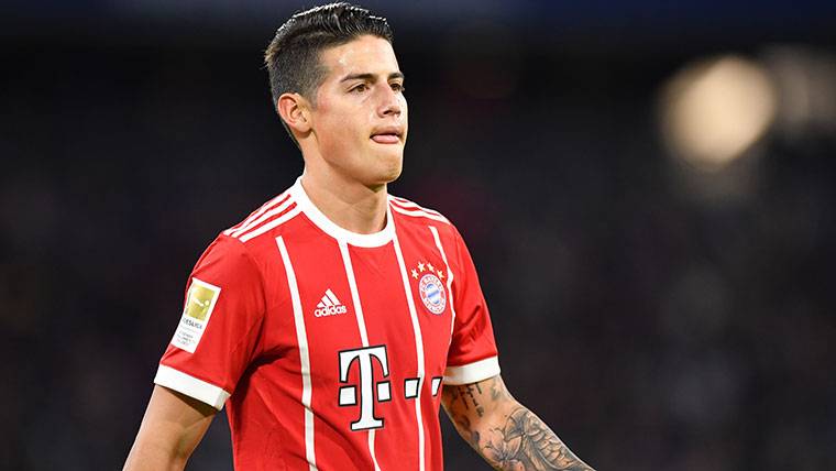 James Rodríguez, during a party with the Bayern Munich