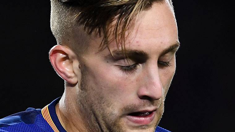 Gerard Deulofeu, durante un partido del FC Barcelona