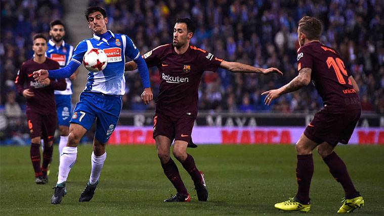Sergio Busquets en un partido del FC Barcelona