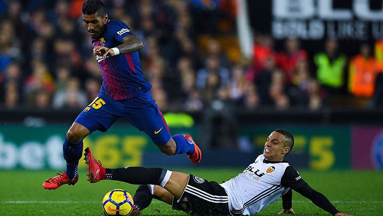 Paulinho, during a meeting in front of Valencia in League
