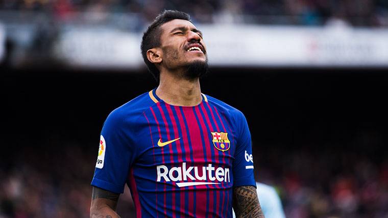Paulinho, regretting in a party against the Celtic